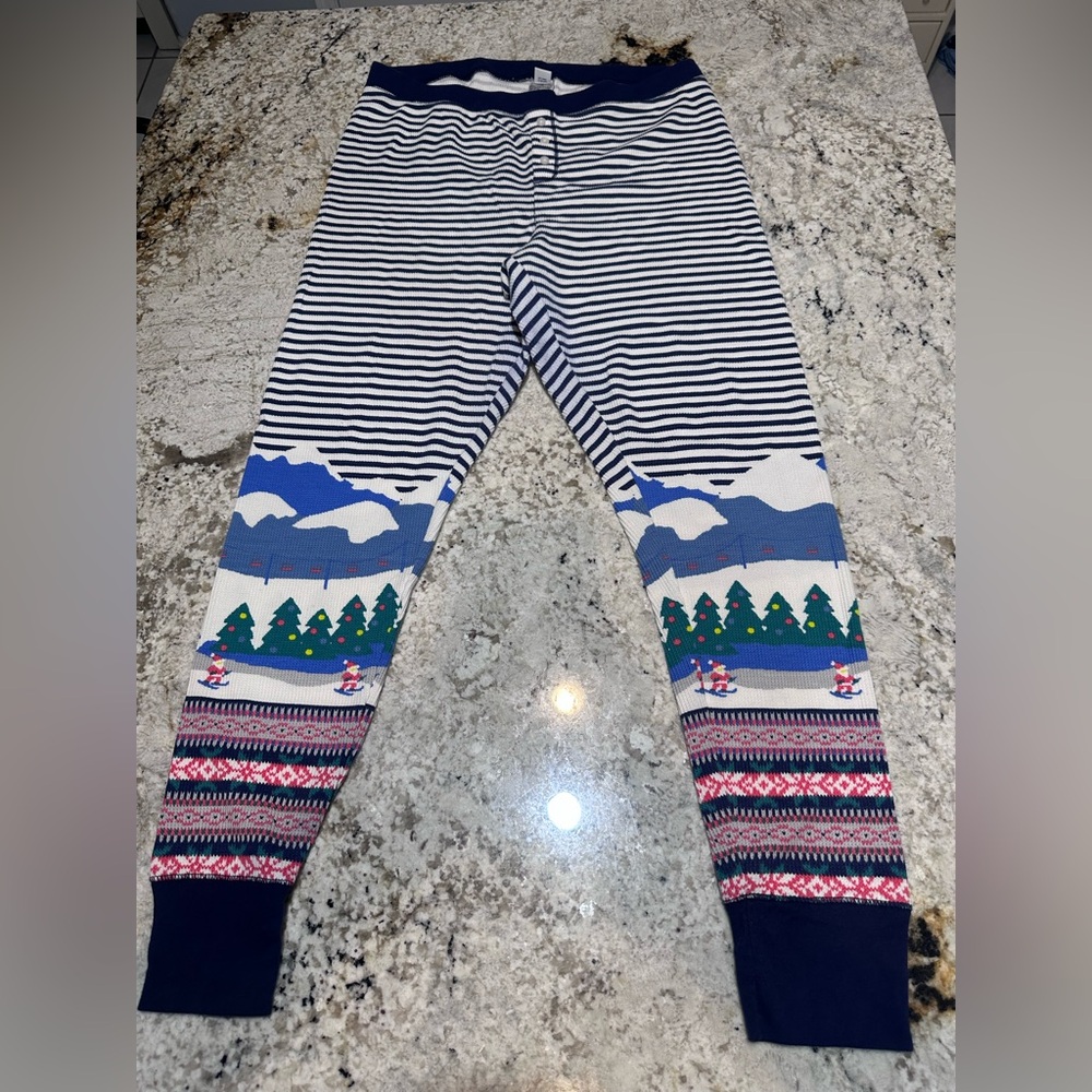Old Navy Striped Lounge Pants - Navy and White Winter theme XL